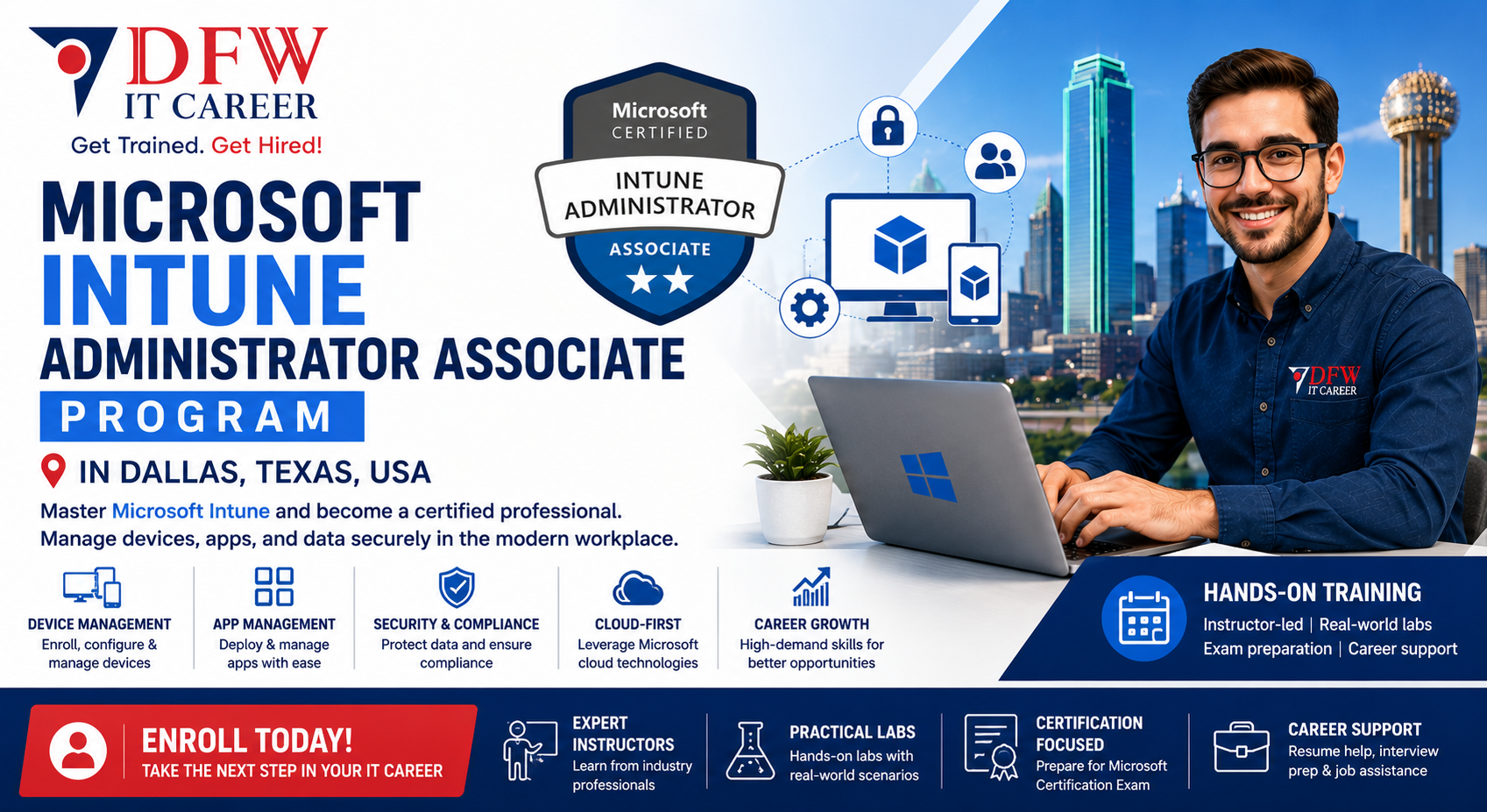 Microsoft Intune Administrator Associate Program in Dallas, Texas, USA
